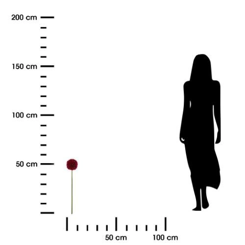 Sztuczna chryzantema Atmosphera czerwona 57 cm jak żywa do wazonu do salonu