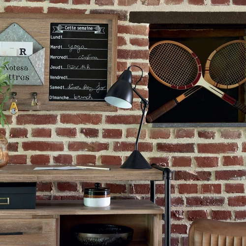 Aude nowoczesna czarna lampka biurkowa metalowa regulowana do gabinetu i pokoju młodzieżowego Atmosphera