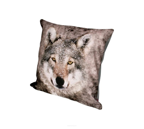 Poduszka dekoracyjna welurowa LUPO antyalergiczna do salonu i sypialni multikolor 40x40