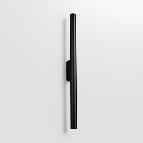 Nowoczesny kinkiet ścienny czarny Pastelo 2 metalowy do salonu i sypialni świeci góra dół