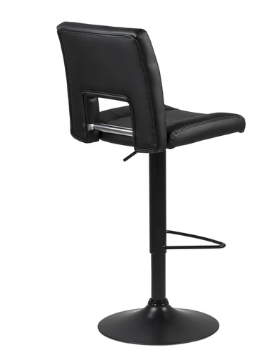 Hoker Sylvia czarny obrotowy z regulacją wysokości do kuchni nowoczesny z oparciem Actona