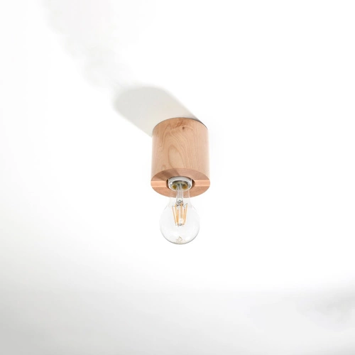 Plafon sufitowy SALGADO nowoczesny drewniany do salonu i sypialni Sollux 10x10 cm