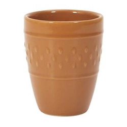 Kubek do espresso ceramiczny Queso 100ml żółty nowoczesny idealny do małej kawy Intesi