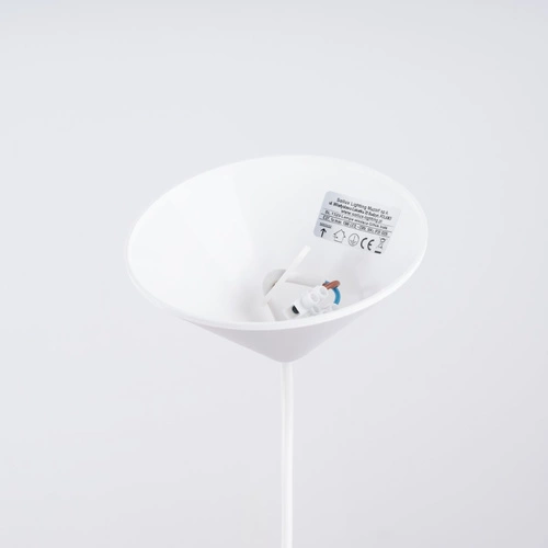 Lampa wisząca GINA biała nowoczesna do salonu i jadalni nad stół 38 cm SOLLUX LIGHTING