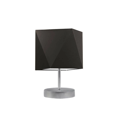 Lampka nocna do sypialni nowoczesna PASADENA brązowa z abażurem LYSNE 30 cm