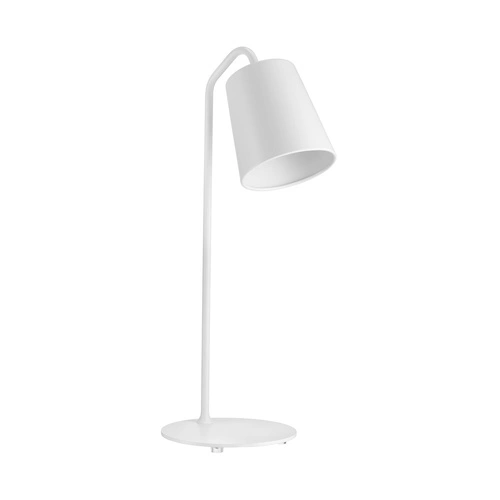 Lampa stołowa ZEN T biała metalowa nowoczesna lampka nocna do sypialni 56 cm Step into Design