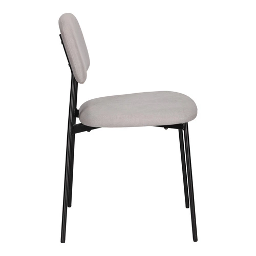 Zestaw 4 krzeseł Esther szare jasne