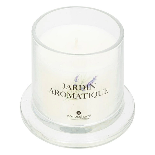 Świeca zapachowa pod kloszem Atmosphera Oudy ogród w szkle elegancka 240g na prezent