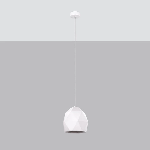 Lampa wisząca ceramiczna MINT nowoczesna biała do kuchni i jadalni nad stół