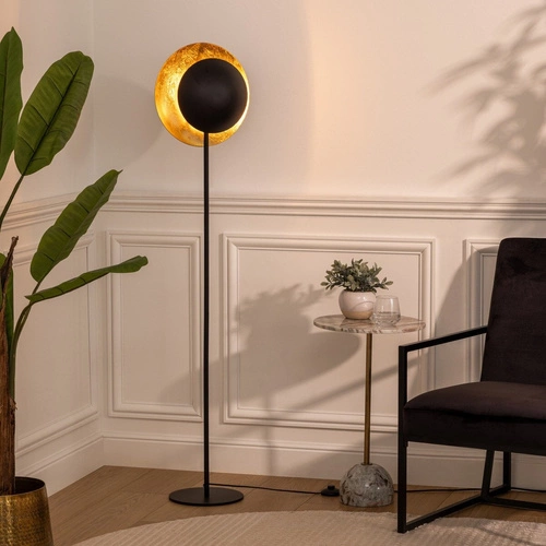 Lampa podłogowa prosta Estee stojąca czarna