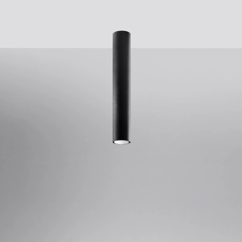 Plafon sufitowy Lagos 40 czarny nowoczesny metalowy do salonu, kuchni lub sypialni