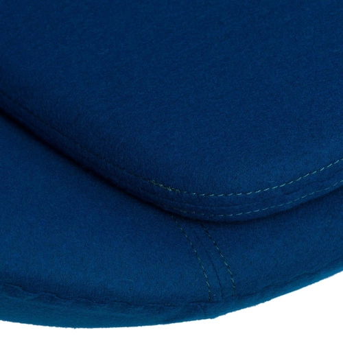 Fotel Jajo Egg D2.DESIGN niebieski kaszmir obrotowy bujany nowoczesny do salonu