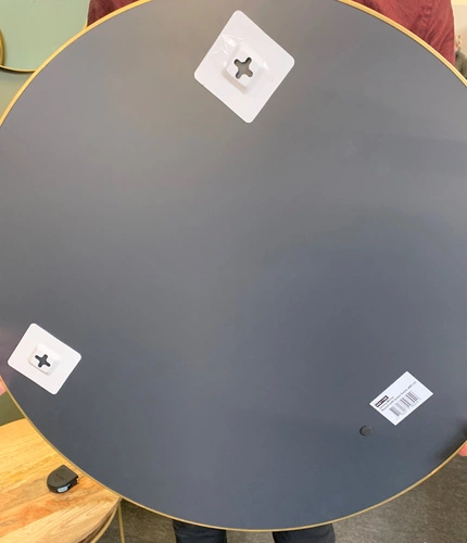 Lustro okrągłe Jersey 60 cm w czarnej ramie do łazienki, przedpokoju i nad toaletkę