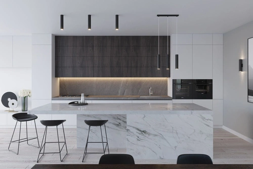 Lampa sufitowa LAGOS 2P czarna nowoczesna do salonu i kuchni 2-punktowa