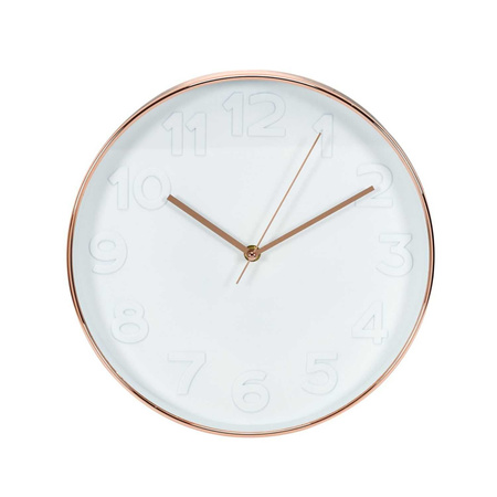 Zegar Rotin golden rose/ white