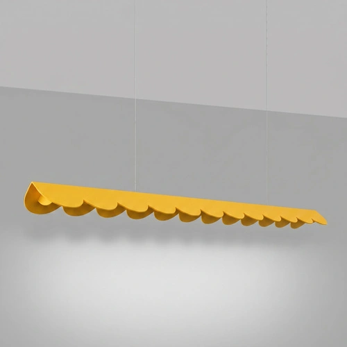 Lampa wisząca BISCUIT 130 żółta LED nad wyspę regulowana
