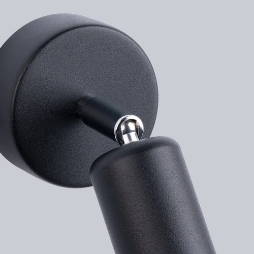 Kinkiet ścienny FORNES 1 czarny metalowy regulowany minimalistyczny do salonu i sypialni