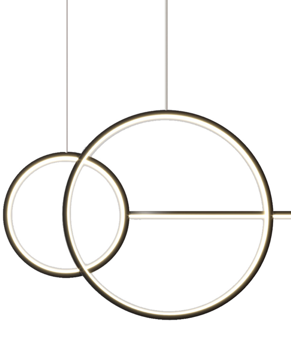 Lampa sufitowa LED NEW AGE czarna 120 cm regulowana do salonu i nad wyspę