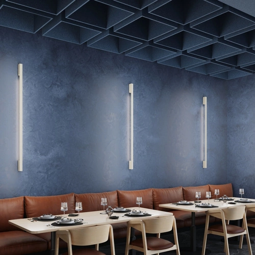 Kinkiet ścienny LED SAPPO 150 beżowy nowoczesny do sypialni salonu kuchni Thoro aluminium