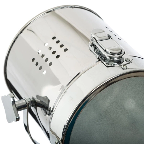 Lampka nocna Ebor industrialna czarna z kierunkowym reflektorem do sypialni Atmosphera 68 cm