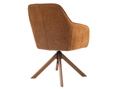 Krzesło obrotowe Avola do jadalni tapicerowane z podłokietnikami