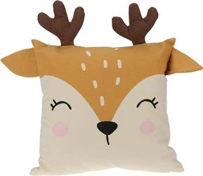 Poduszka dekoracyjna dla dziecka Renifer 40x40 cm nowoczesna do pokoju dziecięcego Intesi