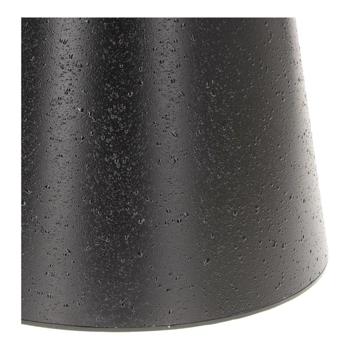 Stolik kawowy Soleilo szklany okrągły 60cm czarny OUTLET