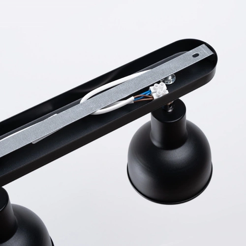 Plafon sufitowy ELBA 2 czarny loftowy metalowy regulowany do salonu i sypialni SOLLUX