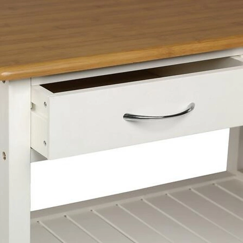 5five simply smart wózek kuchenny biały pojemny na kółkach z szufladami do kuchni 78 cm