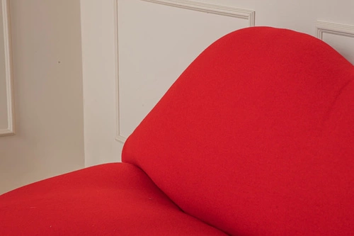Sofa Usta czerwona nowoczesna inspirowana Kiss Bocca do salonu wełniana D2.DESIGN