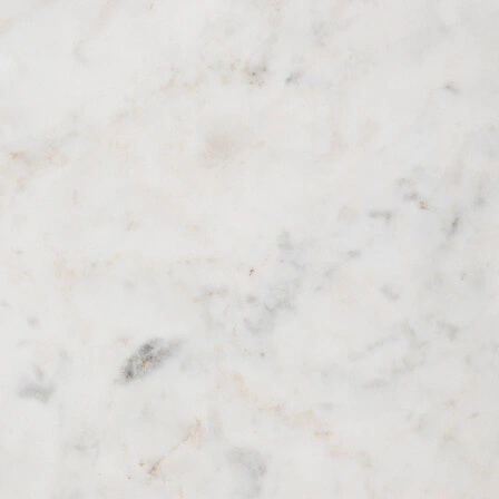 Stolik kawowy okrągły Nanda biały marmur i drewno mango nowoczesny do salonu