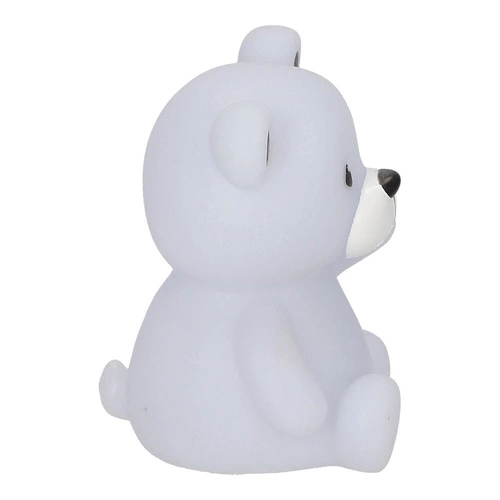 Lampka nocna Teddy Bear szara Atmosphera nowoczesna na baterie do pokoju dziecka 14 cm