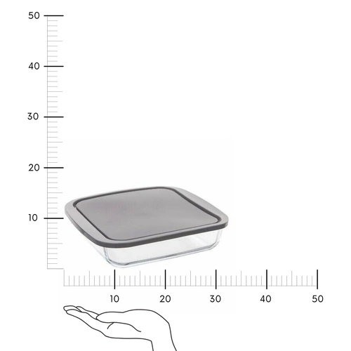 Pojemnik KeepEat kwadratowy z pokrywką