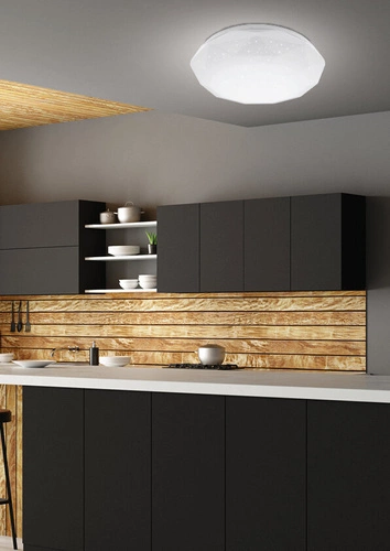 Plafon sufitowy LED Sky efect 51 cm biały nowoczesny do salonu i sypialni CANDELLUX