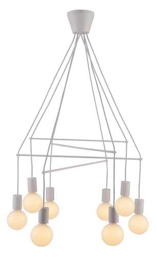 Lampa wisząca Alto 8x40W E27 biały  matowy