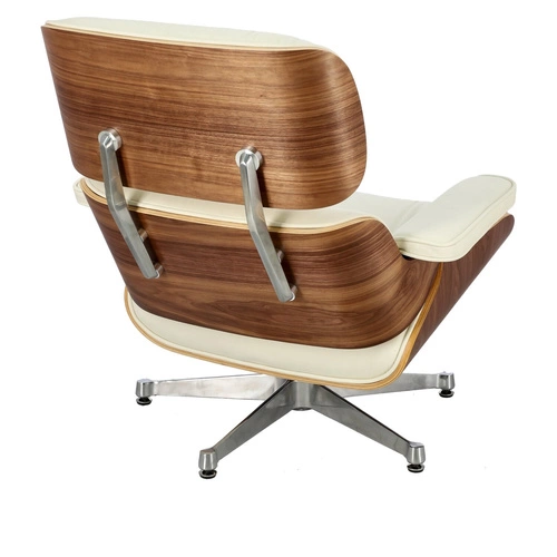 Fotel Vip Lounge Chair obrotowy skórzany biały nowoczesny do salonu D2.DESIGN