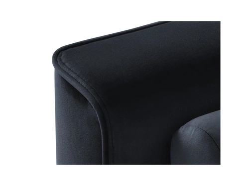 Narożnik z funkcją spania Leona Dark Blue Velvet Lewostronna kolor nóg czarny
