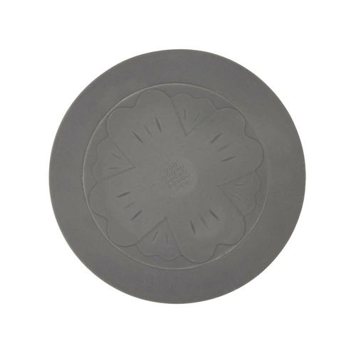 Korek do zlewu silikonowy szary Intesi nowoczesny uniwersalny do kuchni i łazienki 6 cm