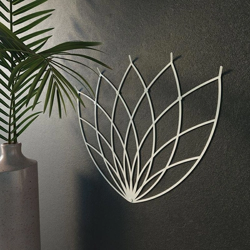 Nowoczesny wieszak ścienny do przedpokoju Lotos M Black POLYHEDRA czarny metalowy