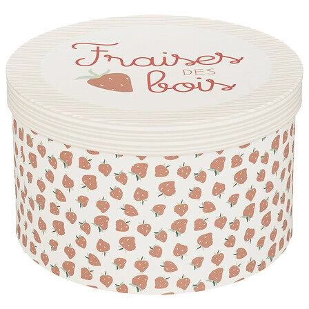 Atmosphera Summer zestaw 3 kolorowych pudełek dekoracyjnych kartonowych do pokoju dziecięcego