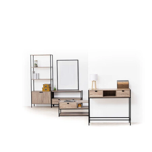 Zestaw mebli do przedpokoju Aliaj naturalny/czarny