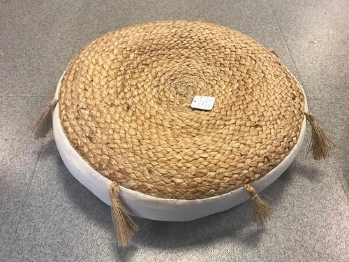 Poduszka dekoracyjna okrągła jutowa Ritual Atmosphera boho do salonu i jadalni 38 cm