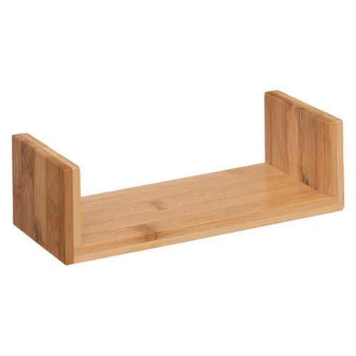 Zestaw 3 półek ściennych Fixy bambus półki drewniane na książki i dekoracje do salonu 5five