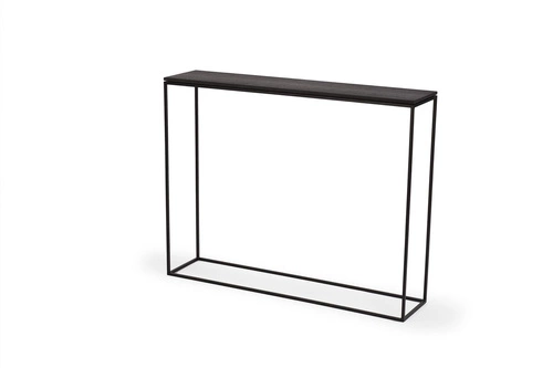 Konsola nowoczesna STAM 200 czarny dąb wąska do przedpokoju i salonu NORDIFRA 100 cm
