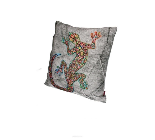 Poduszka dekoracyjna LIZARD multikolor antyalergiczna do salonu 40x40 cm