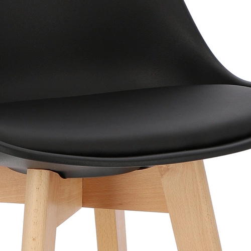 Stołek barowy Norden wood high czarny