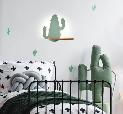 Kinkiet Cactus 2 lampa 4W LED 4000K iq kids zielony