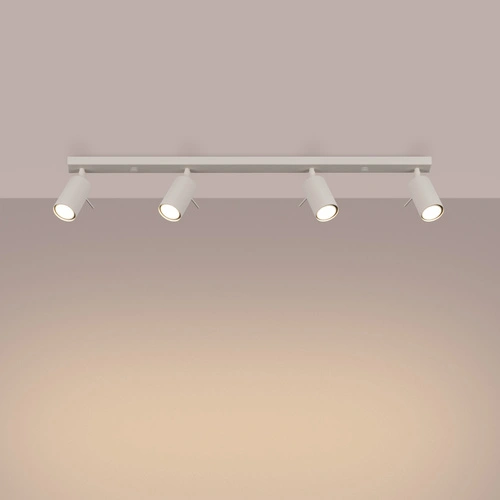 Plafon sufitowy RING 4L beżowy nowoczesny do salonu i sypialni ruchomy SOLLUX