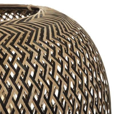 Lampa wisząca kula bambusowa Sinai 45cm regulowana do salonu, jadalni lub kuchni