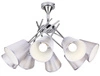 Lampa wisząca Vox 8x40W E14 chrom  z abażurem